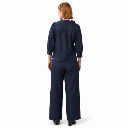 FDJ Bow Neck Popover Top