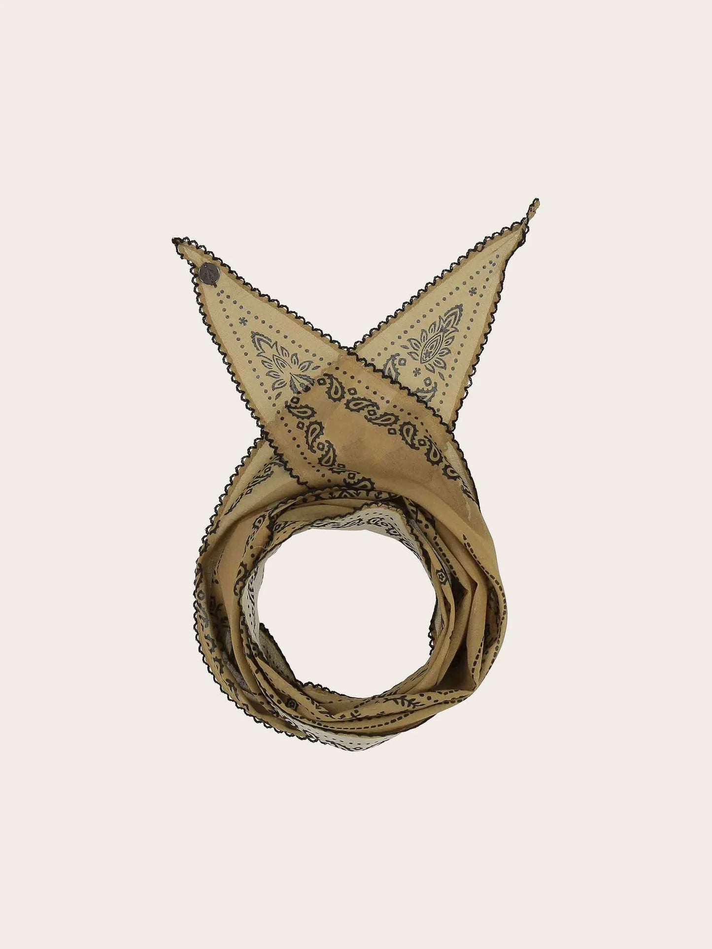FRAAS Paisley Print Diamond Scarf