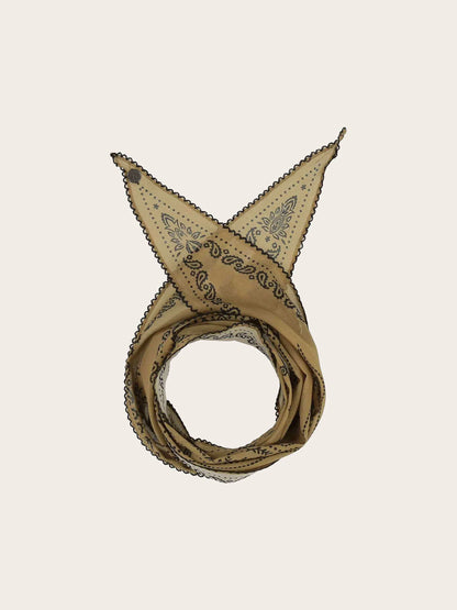 FRAAS Paisley Print Diamond Scarf