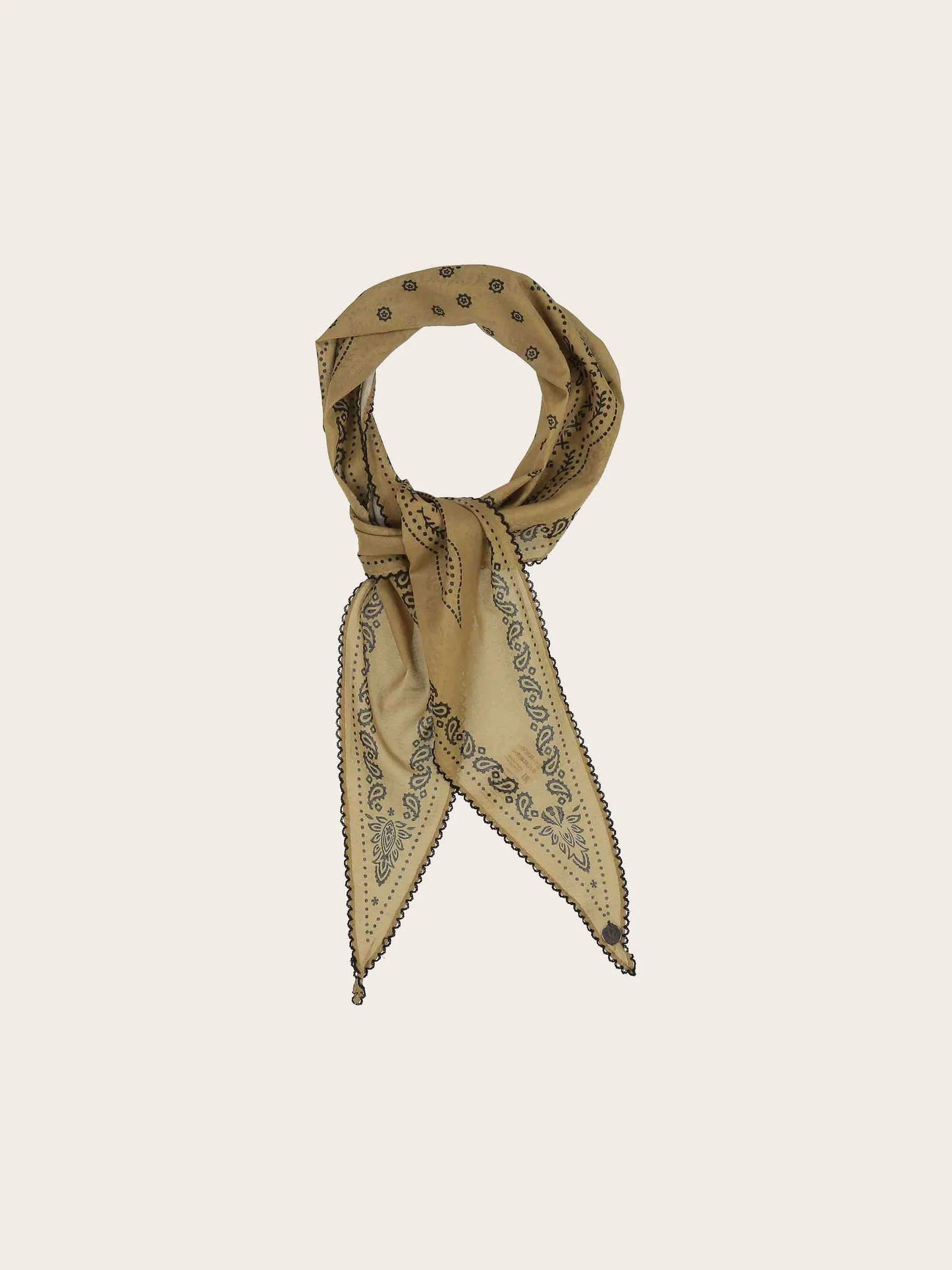 FRAAS Paisley Print Diamond Scarf