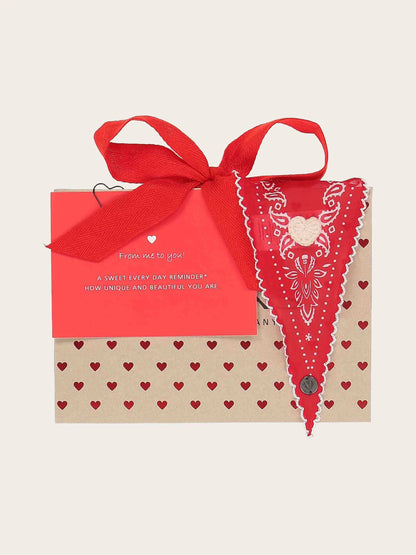 FRAAS Paisley Print Diamond Scarf Gift Set