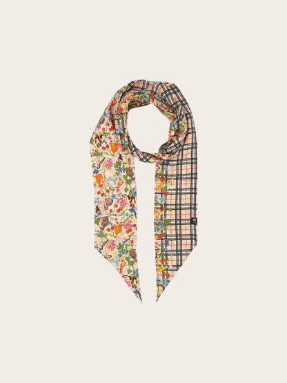 FRAAS Silk Plaid Check / Animal Print Twilly
