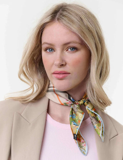 FRAAS Silk Plaid Check / Animal Print Neckie