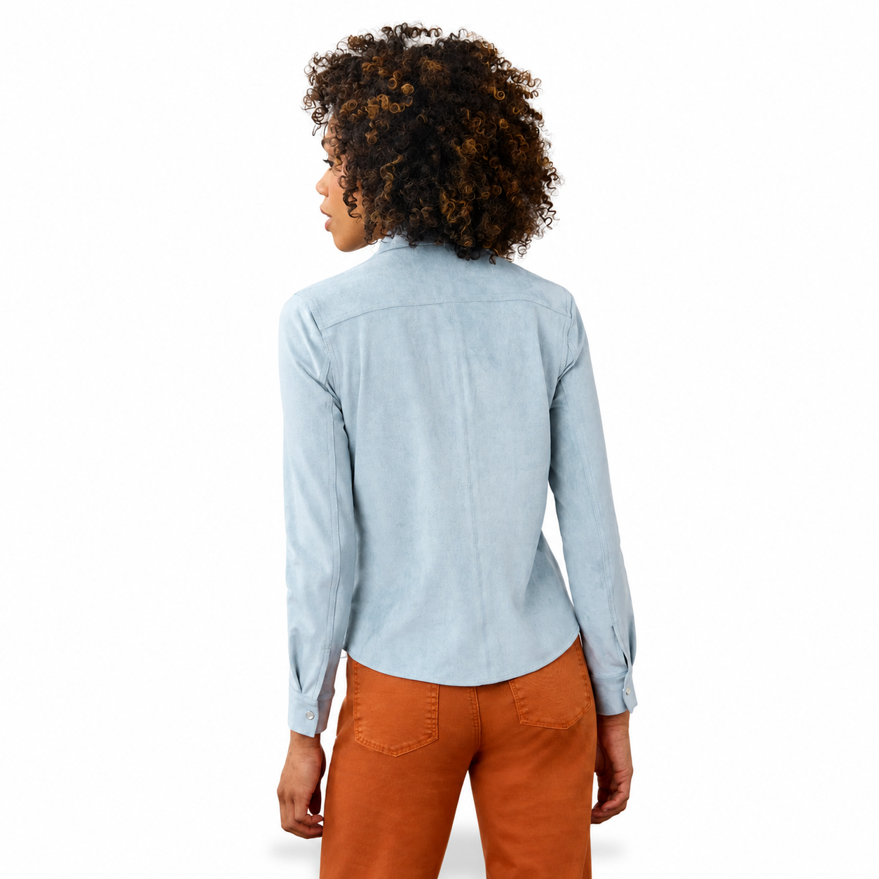 FDJ Long Sleeve Suede Shirt