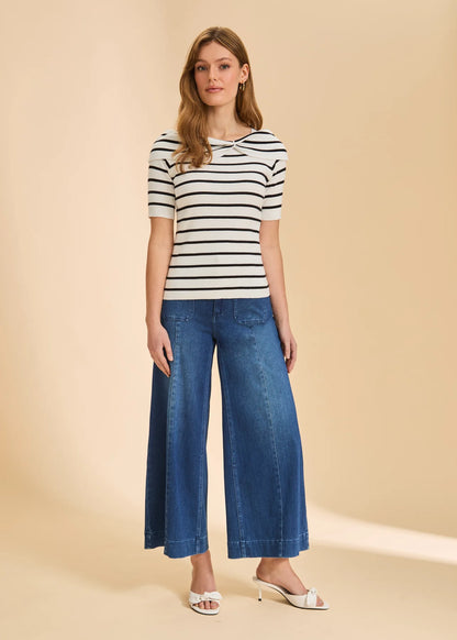 FDJ Striped Boatneck Sweater, Style #1193764