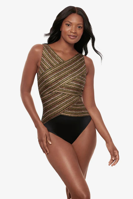 Miraclesuit Brio One Piece in Sparkle Sand, Style #6566553
