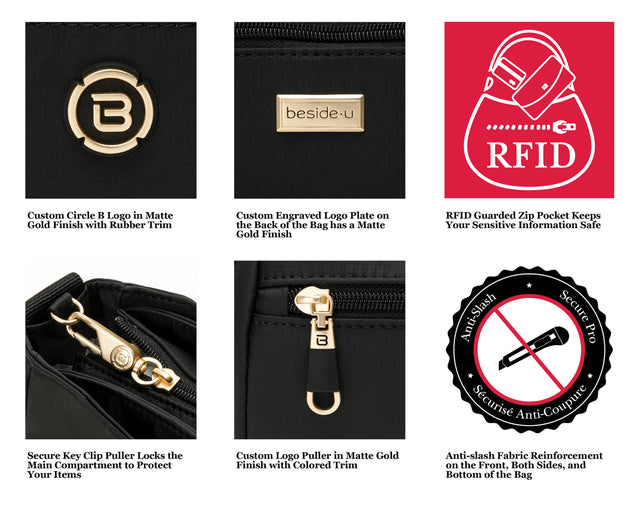 Beside·U® Factor Crossbody Bag, Style #BNU2314CA