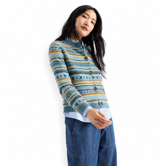 Seasalt Cornwall Cove Cottage Fair Isle Cardigan