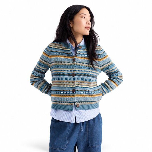 Seasalt Cornwall Cove Cottage Fair Isle Cardigan