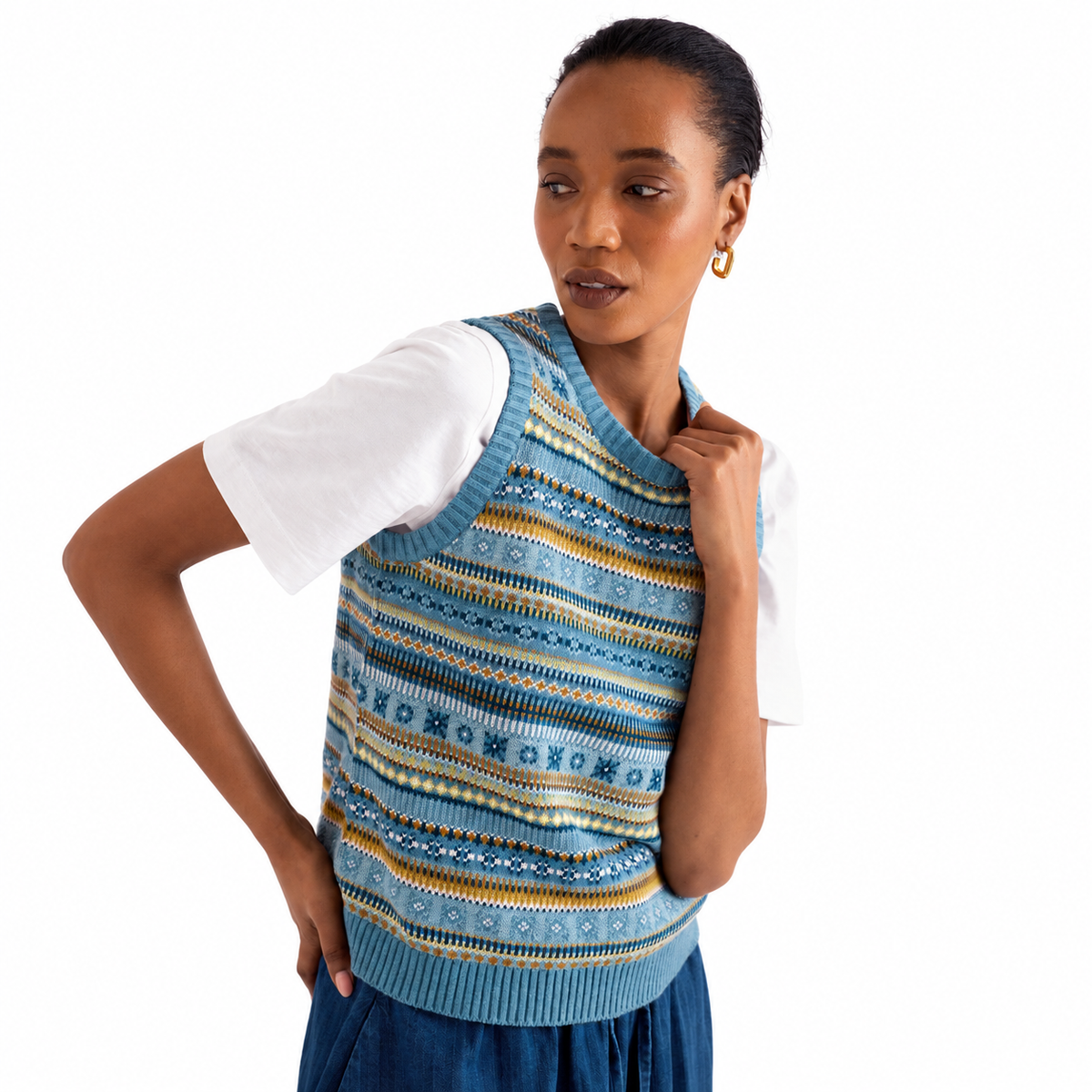 Seasalt Cornwall Cove Cottage Knitted Vest