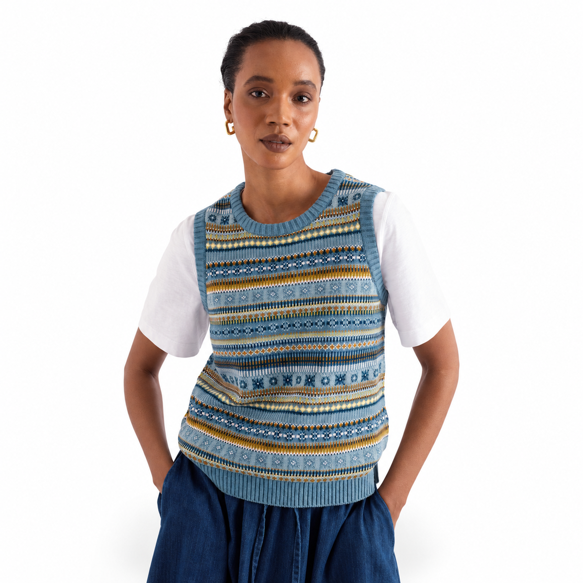 Seasalt Cornwall Cove Cottage Knitted Vest