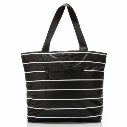 Aloha Pinstripe Day Tripper in White on Black Aloha