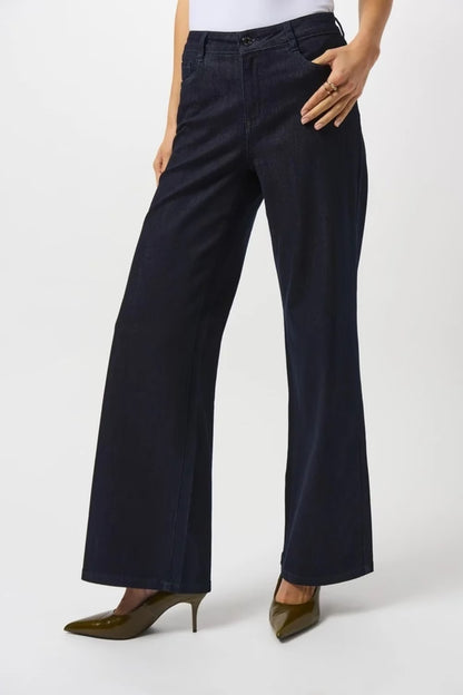 Joseph Ribkoff Mid-Rise Wide-Leg Jeans, Style #251968