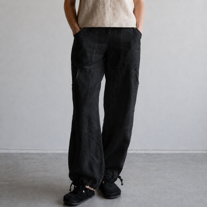 Nomi Design Eva Linen Cargo Pants