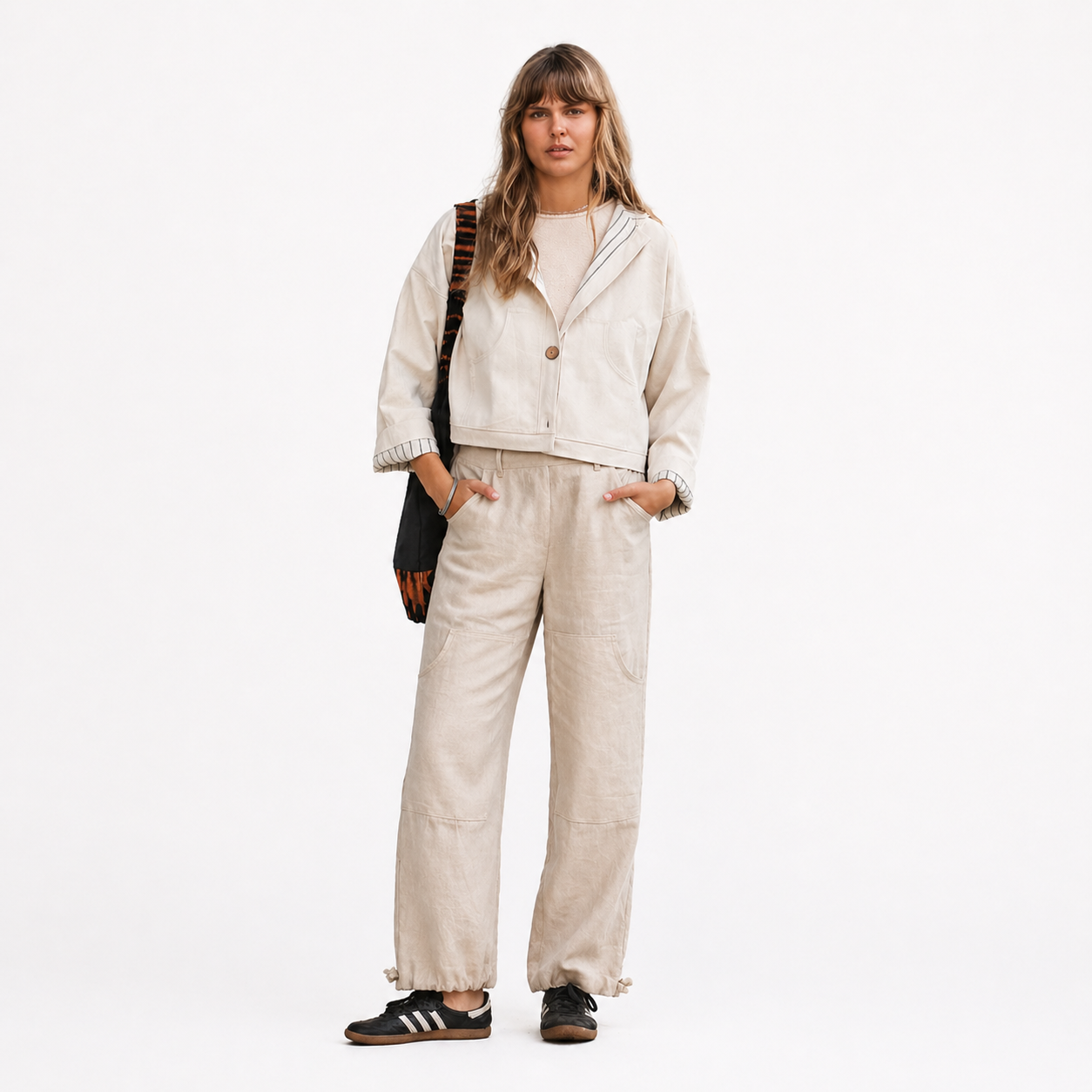 Nomi Design Eva Linen Cargo Pants