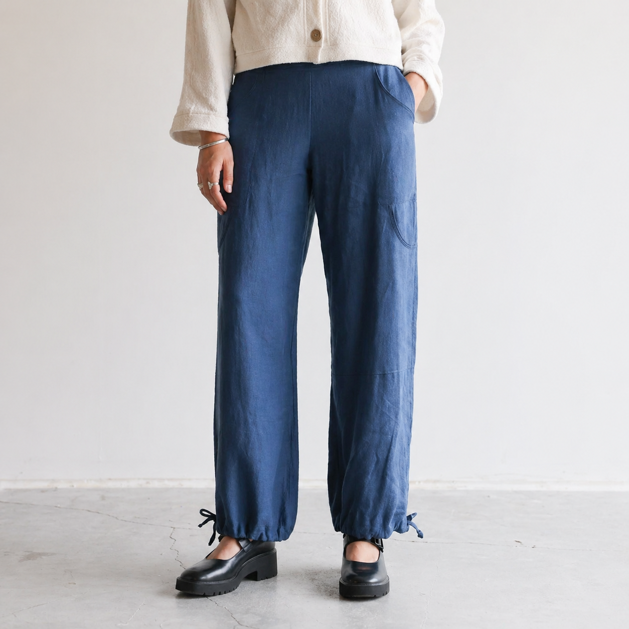 Nomi Design Eva Linen Cargo Pants