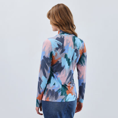 FDJ Long Sleeve Mock Neck Top, Style #3570756