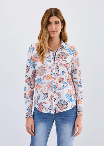 FDJ Classic Long Sleeve Cotton Shirt, Style #7208174