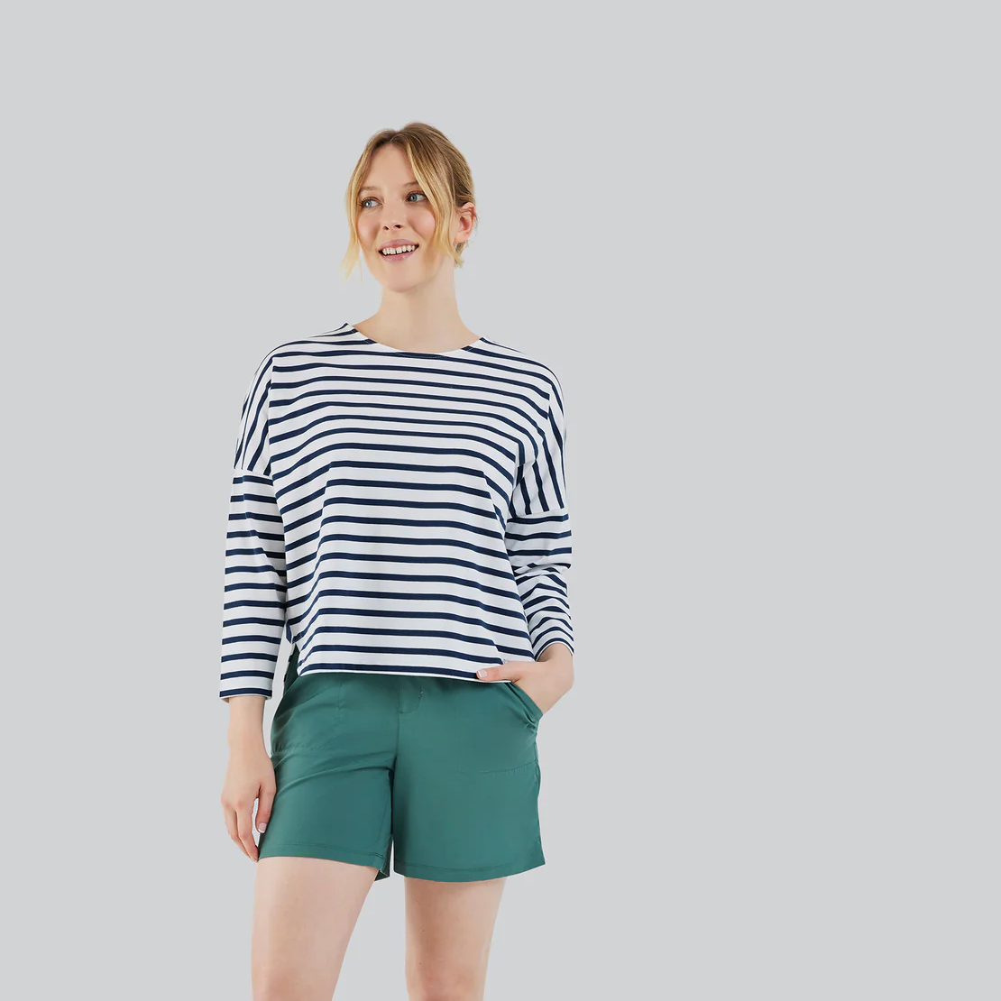 FIG NEWPORT 7/8 Sleeve Breton Top, Style #INC39101-O