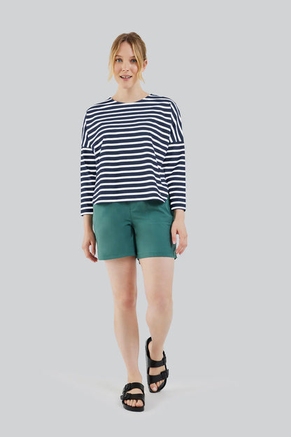 FIG NEWPORT 7/8 Sleeve Breton Top, Style #INC39101-O