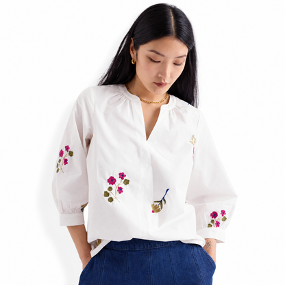 Seasalt Cornwall High Woods Embroidered Blouse