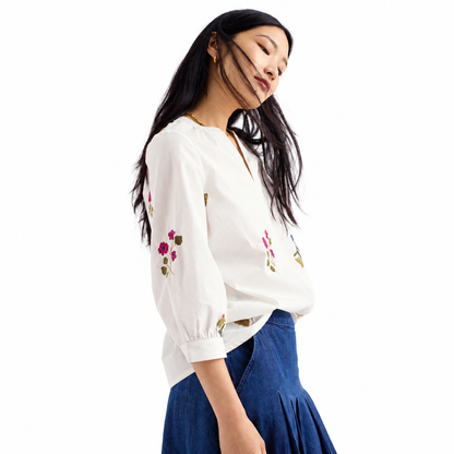 Seasalt Cornwall High Woods Embroidered Blouse