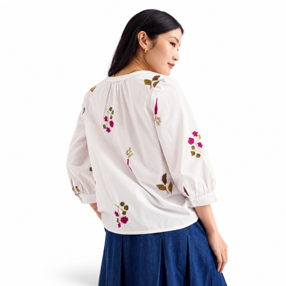 Seasalt Cornwall High Woods Embroidered Blouse