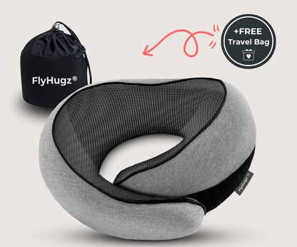FlyHugz Gray Travel Pillow