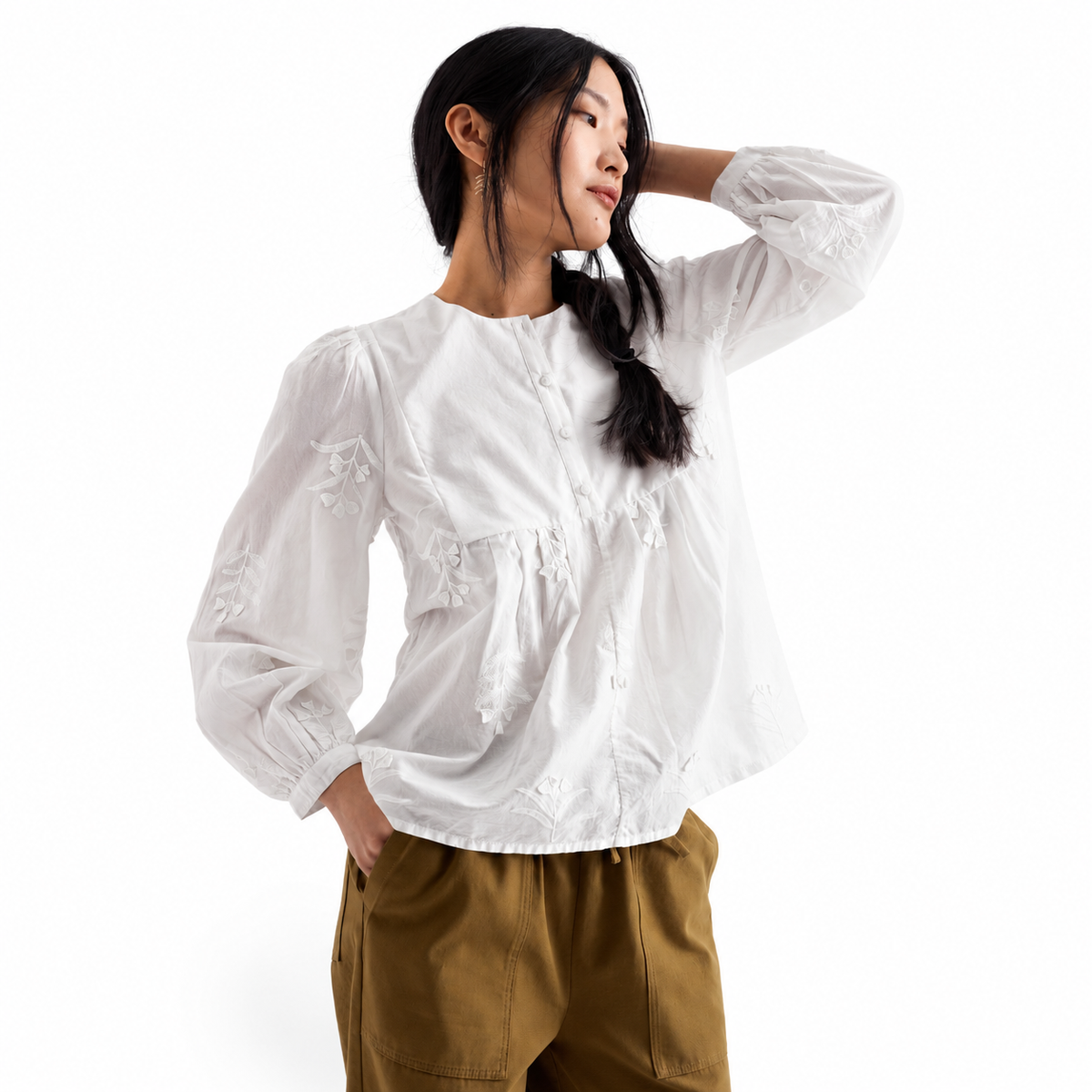 Seasalt Cornwall High Woods Embroidered Shirt