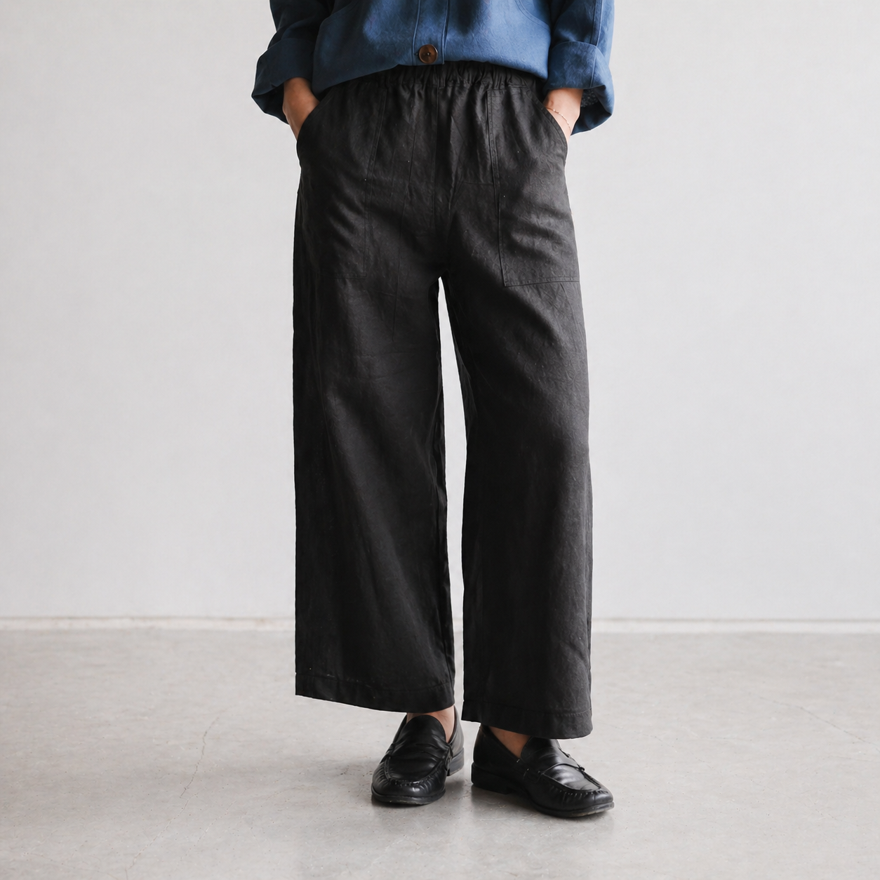 Nomi Designs Jean Linen Capri