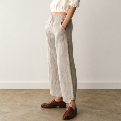 Nomi Designs Jean Linen Capri