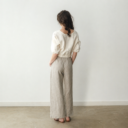 Nomi Designs Jean Linen Capri