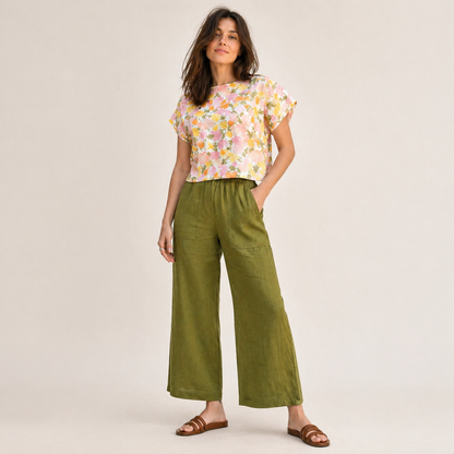 Nomi Designs Jean Linen Capri