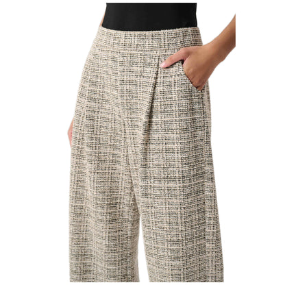 Joseph Ribkoff Plaid Boucle Wide-Leg Pants Style 264079