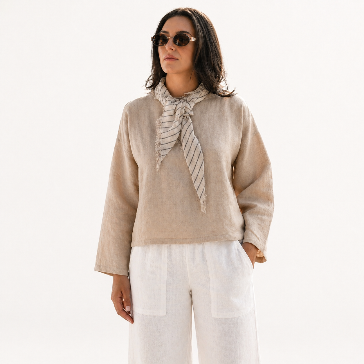 Nomi Designs Madison Linen Top