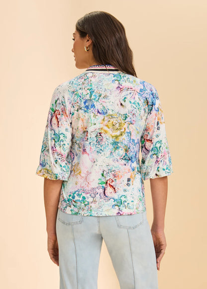 FDJ Narnia Split Neck Top, Style #3544153