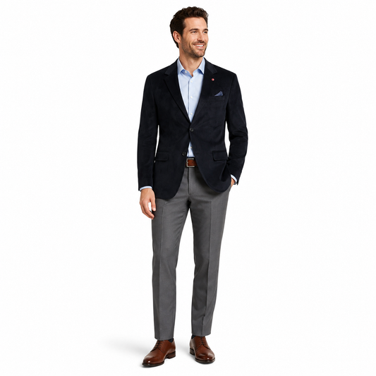 Soul of London Notch-Lapel Blazer - Black