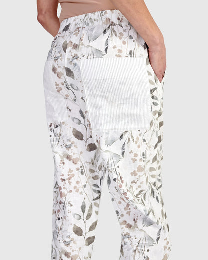 Alembika Flora Linen Pants, Style #RP259F
