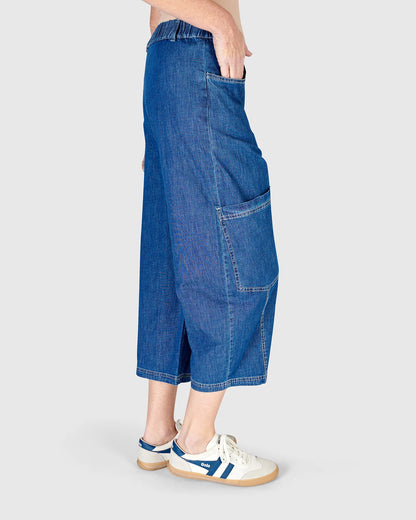Alembika Palma Capri Pants, Denim, Style #SP609D