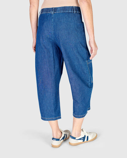 Alembika Palma Capri Pants, Denim, Style #SP609D