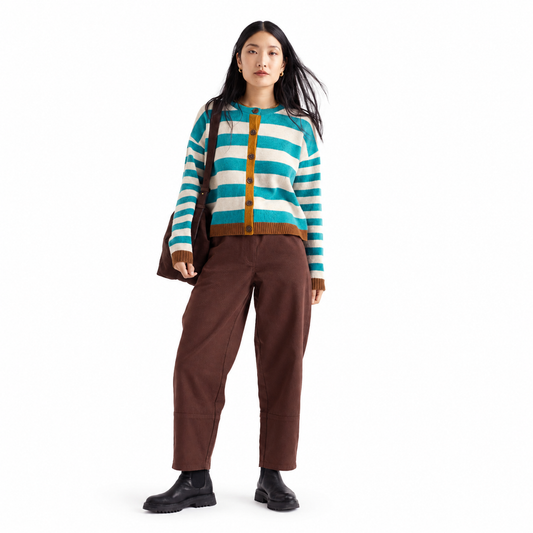 Seasalt Cornwall Painted Forms Organic Cotton Tapered Trousers