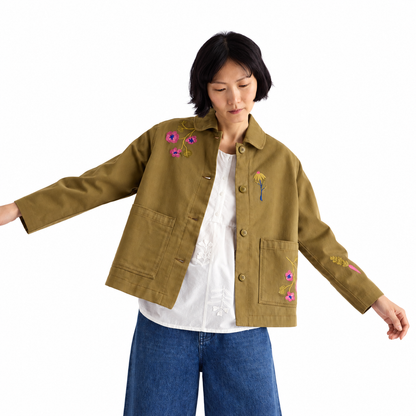 Seasalt Cornwall Porth Embroidered Floral Jacket