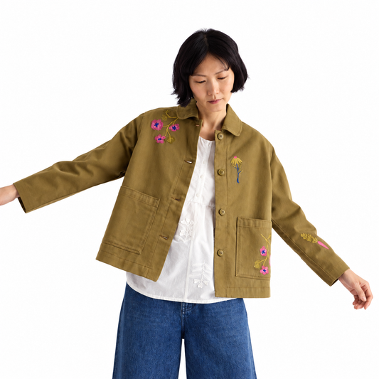 Seasalt Cornwall Porth Embroidered Floral Jacket