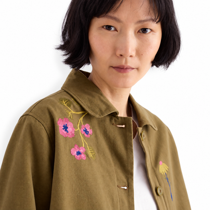 Seasalt Cornwall Porth Embroidered Floral Jacket
