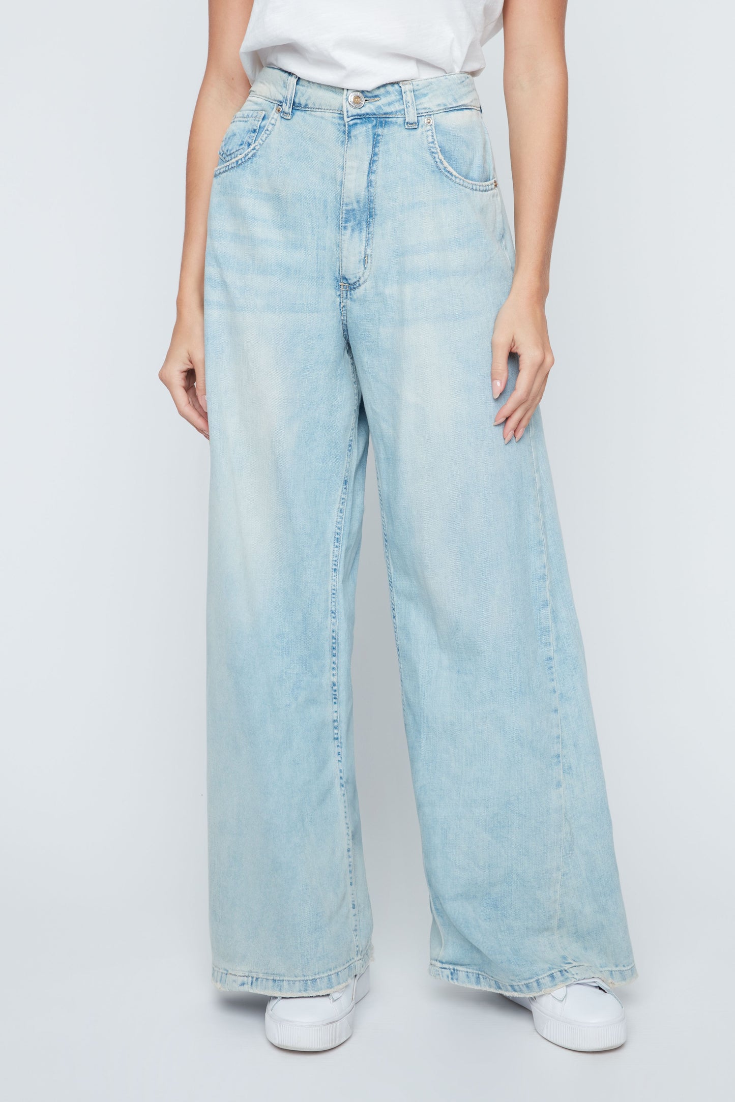Renuar Bleached Denim Pant, Style #R11063D