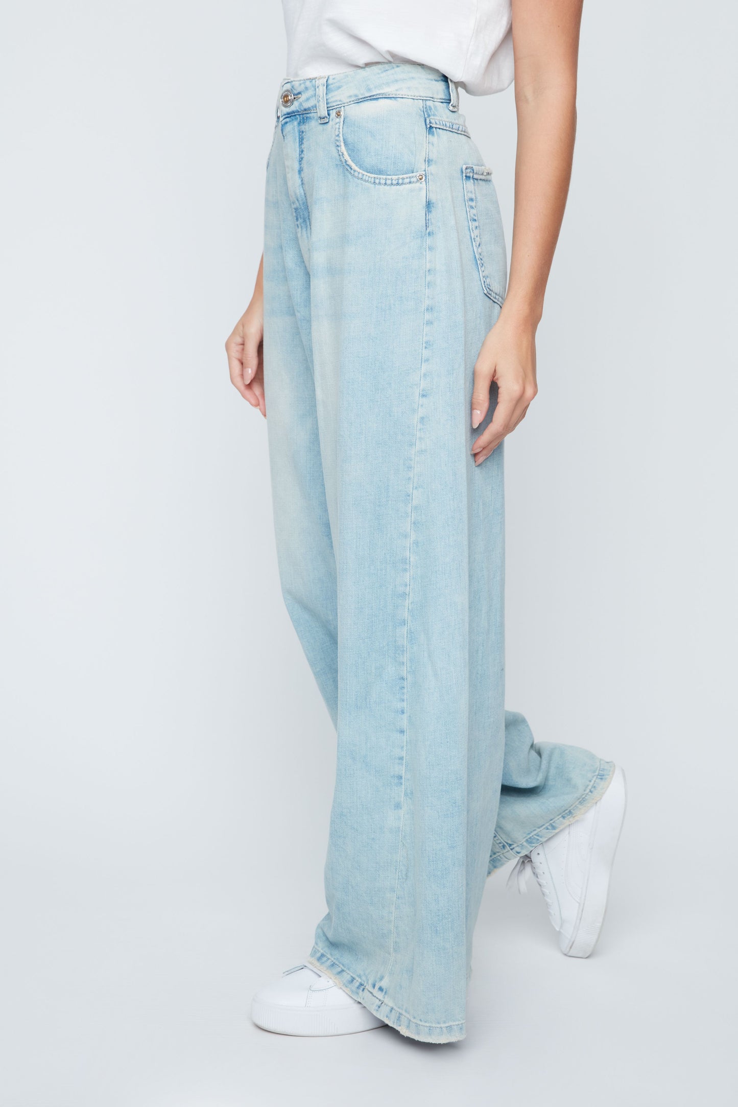 Renuar Bleached Denim Pant, Style #R11063D
