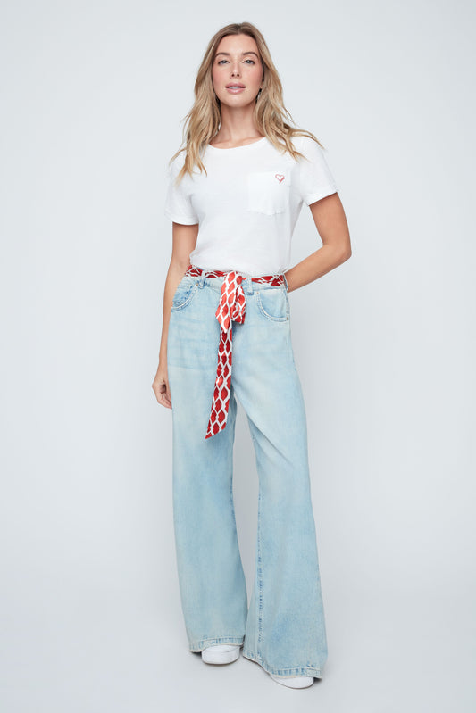 Renuar Bleached Denim Pant, Style #R11063D