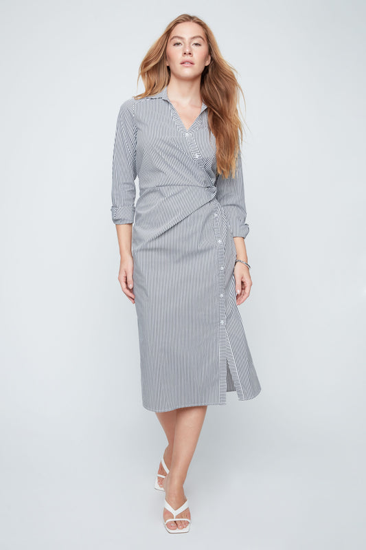 Renuar Harbour Wrap Dress, Style R4363