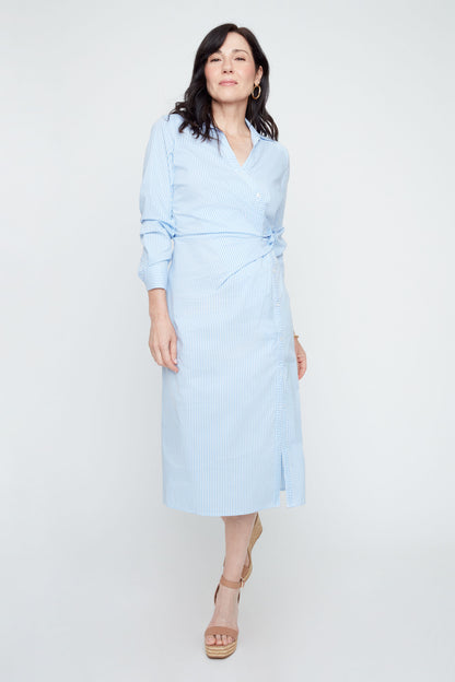 Renuar Harbour Wrap Dress, Style R4363