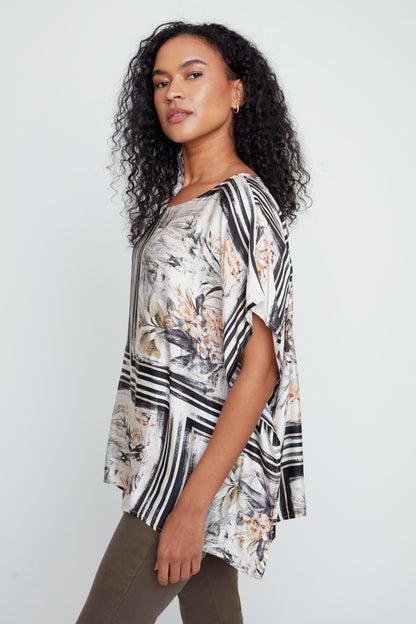 Renuar Tropical Floral Blouse, Style R5258